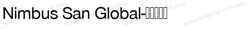 Nimbus San Global字体转换
